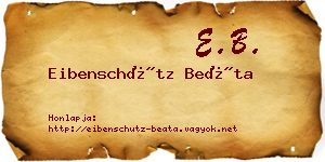 Eibenschütz Beáta névjegykártya